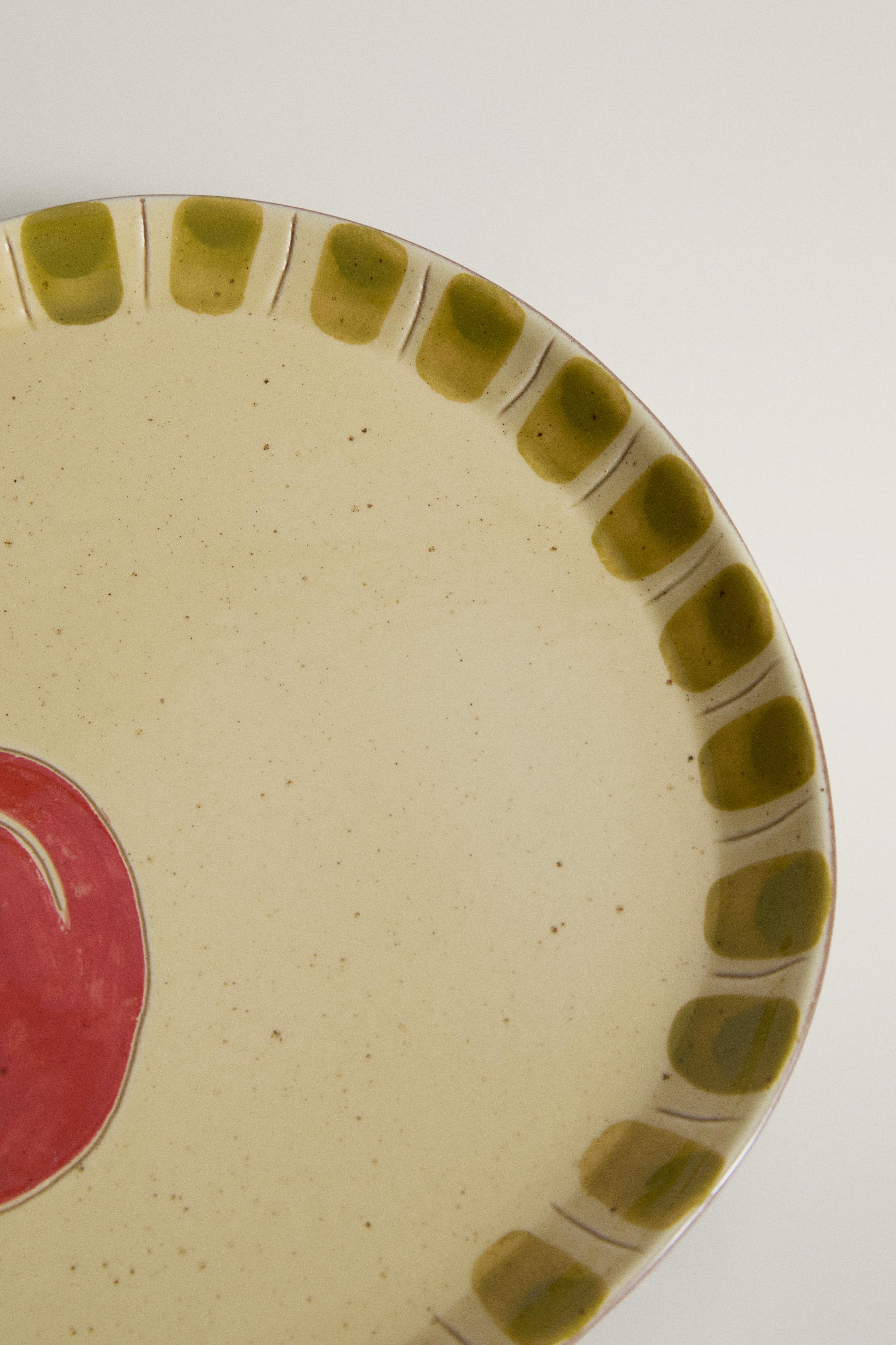 PLAT FAÏENCE FRUIT